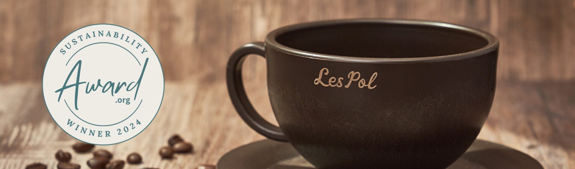 LesPol Sustainable Coffee Cups Banner