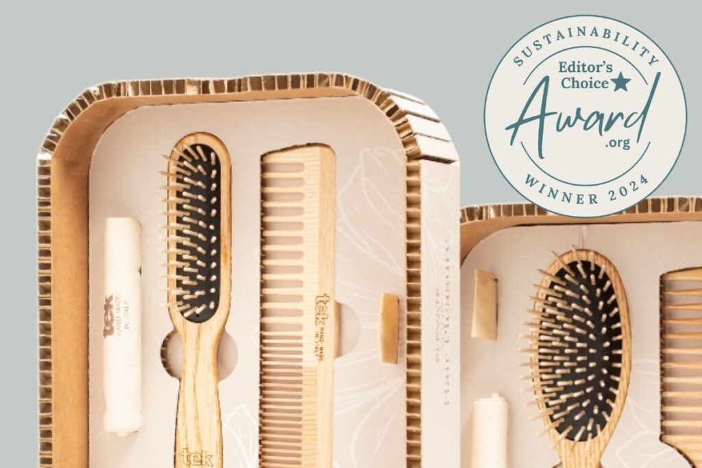 Sustainability Award Winner - Tek Wooden Paddle Brushes