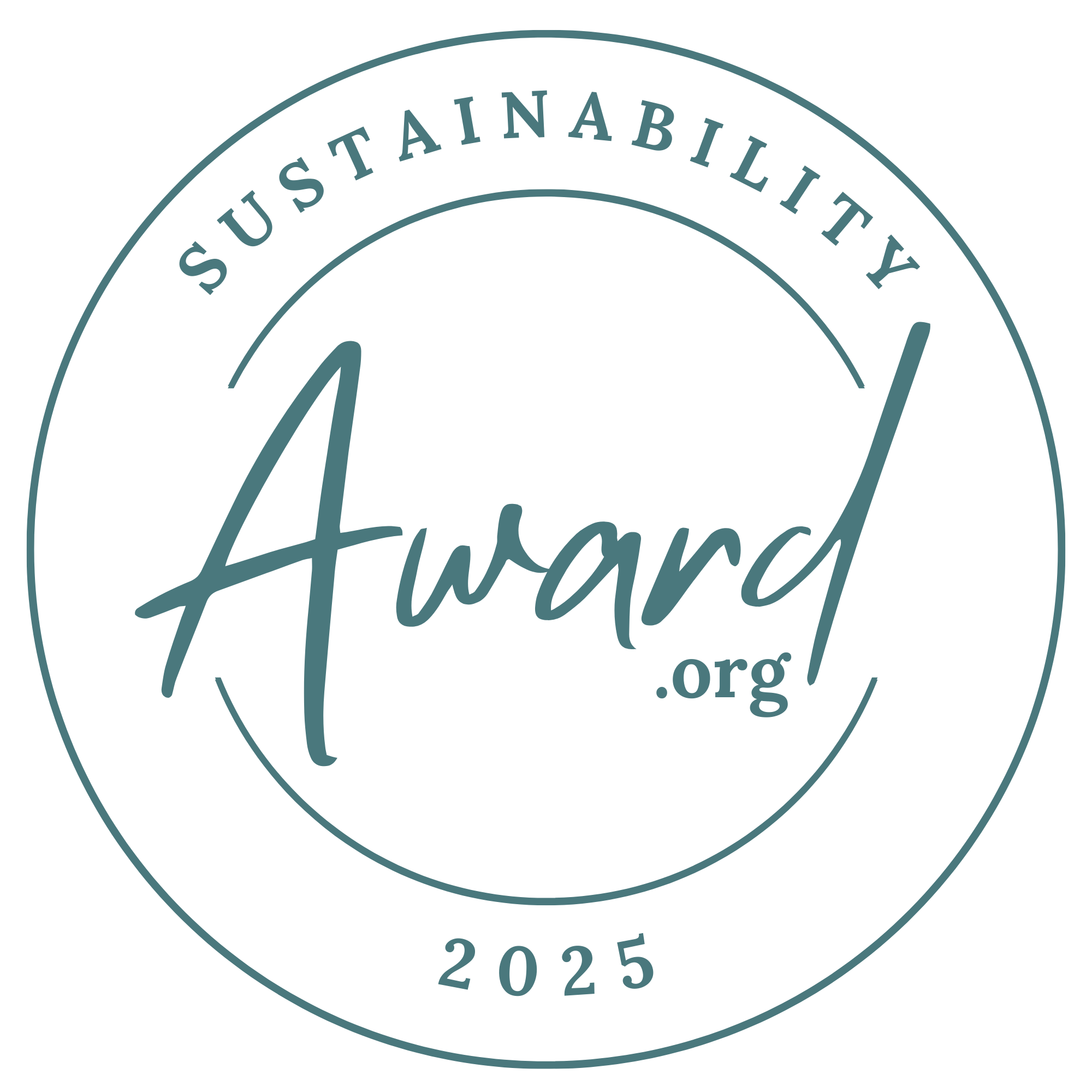 SUSTAINABILITY AWARD LOGO 2025 GREEN