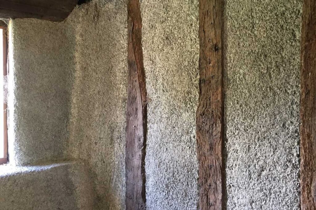 Photo by Graham Durant from Hemp Build Magazine (https://www.hempbuildmag.com/home/hempcrete-for-historic-preservation)
