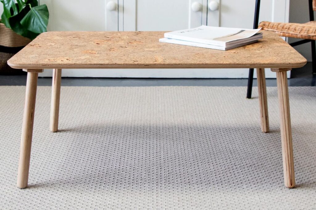 Photo from Liga Eco Store (https://ligaecostore.co.uk/products/rectangle-coffee-table-i-natural-cork)