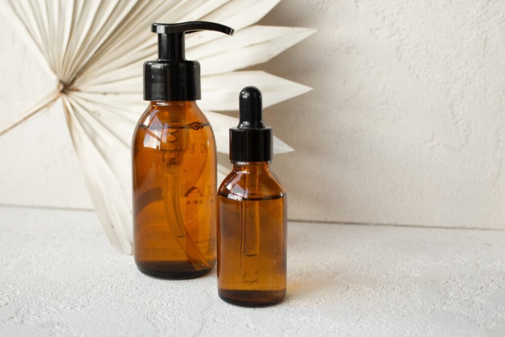 glass bottles