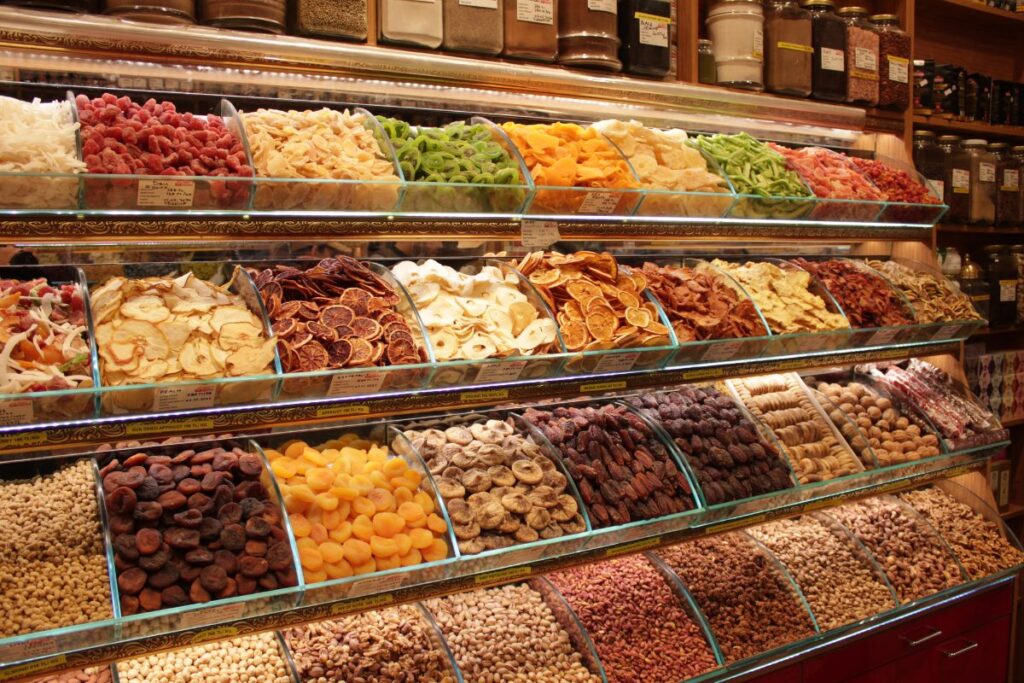 Bulk food refills in store