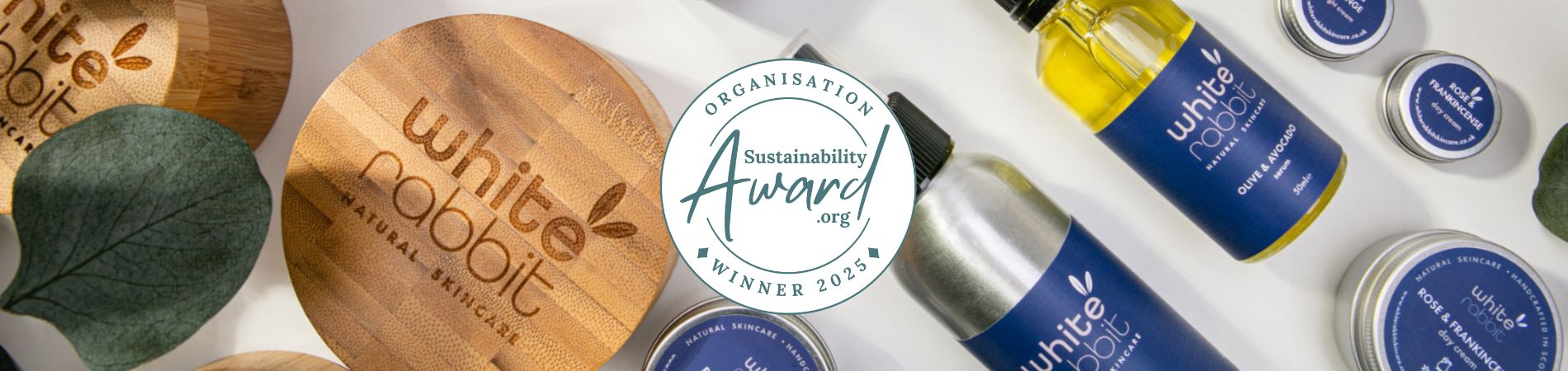 White Rabbit Skincare Diamond Organisation Sustainability Award Winner
